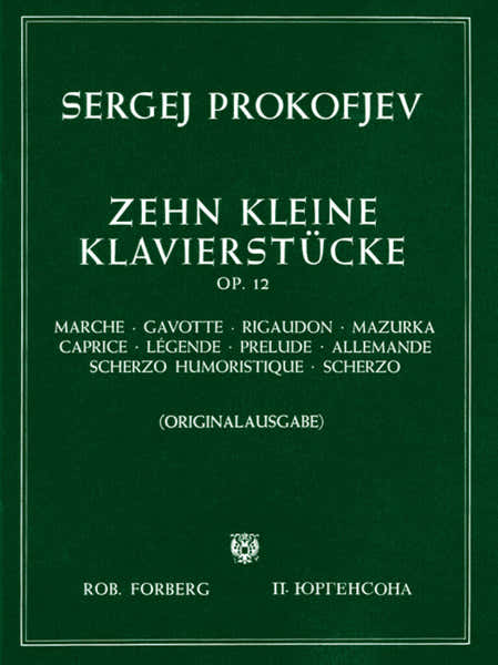 Prokofiev S. - 10 Kleine Klavierstucke Op.12