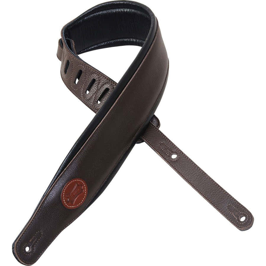 6 CM Logo Levy's Cuir Pleine Fleur Dark Brown