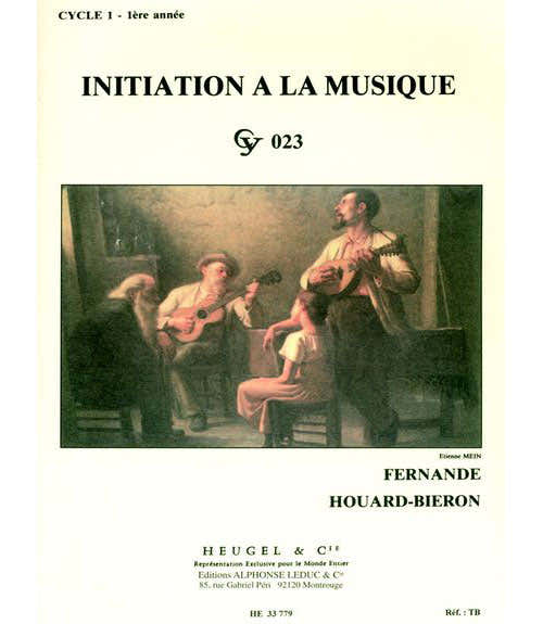 Heugel FERNANDE HOUARD-BIERON - INITIATION A LA MUSIQUE