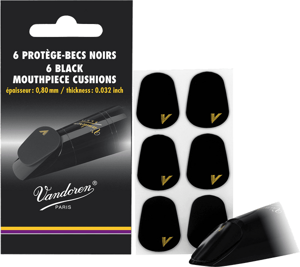 Vandoren Pastilles Protège-bec Noires (X6 Pieces)