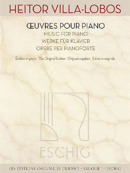 Durand Heitor VILLA-lobos - ?uvres Pour Piano - Edition Originale