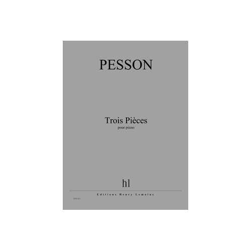 Jobert Pesson - Pièces Pour Piano (3) - Piano