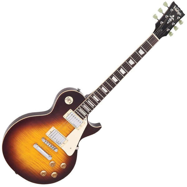 Vintage Guitars V100It Flame Iced Tea
