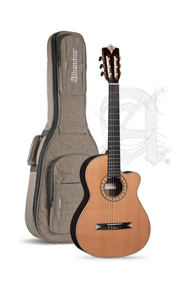 Alhambra Concert CS-3 CW E8 Crossover + 9738 25mm Housse