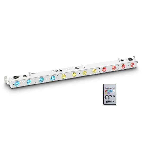 Cameo Tribar 200 Ir Wh - Barre Led Tricolores (Rgb) 12 X 3 W Boitier Blanc Avec Tlcommande Infraroug