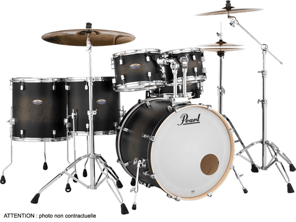 Pearl Decade Maple Studio 22 Satin Black Burst