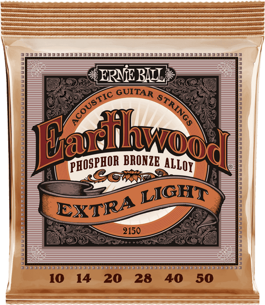 Ernie Ball 2150 Earthwood Phosphor Bronze Extra Light 10-50