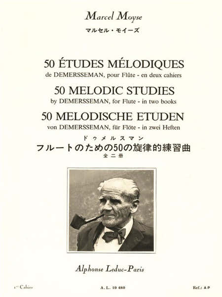 Moyse Marcel - 50 Etudes Melodiques Op.4 D'apres Demersseman Pour La Flute Vol.1