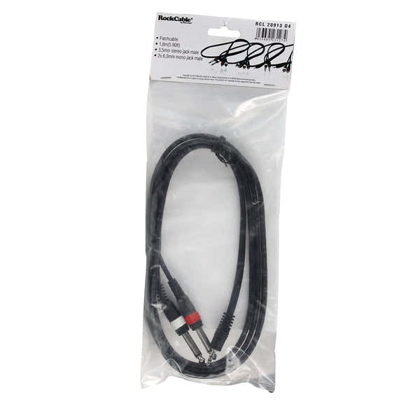 Rockcable Stereo Jack Male 2 X Mono Jack Male