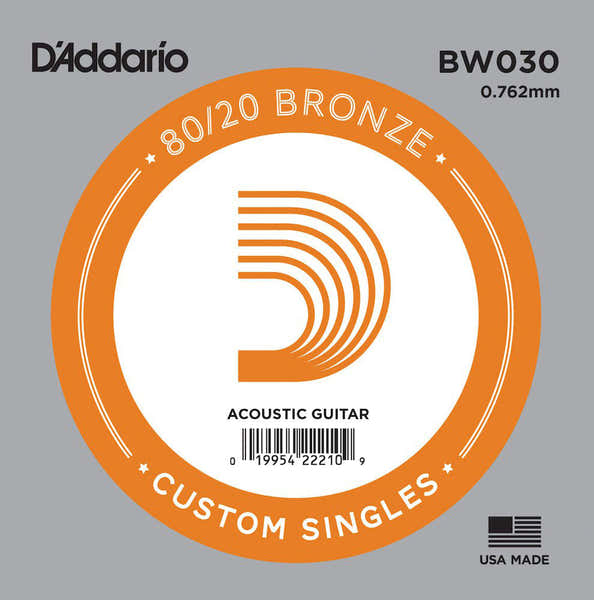 D'ADDARIO BW030 80/20 Bronze Unité 030