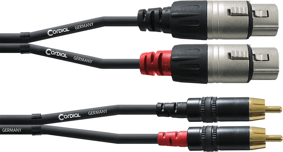 Câble Audio Double XLR Femelle/RCA 3 M