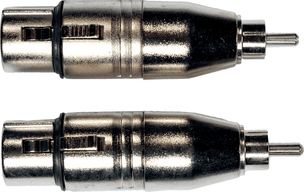 Yellow Cable Adaptateur RCA Male XLR Fem.- Lot de 2
