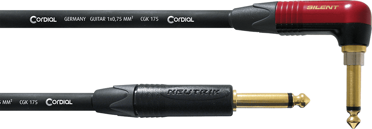 Cable Guitare Jack Droit /Coudé Silent 3 M