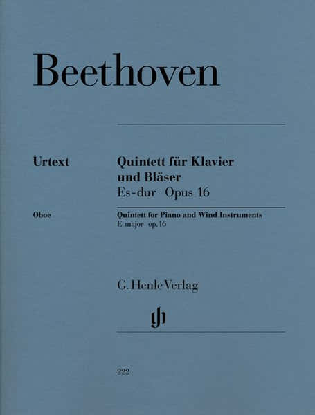Beethoven L.V. - Piano Quintet E Flat Major Op. 16 (Version For Wind Instruments) For Piano Oboe C