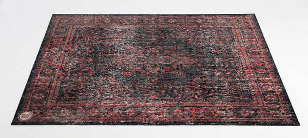 Drum N Base VPCLB-BLR Tapis Vintage Persian Club Series 1.63 X 1.42M Antidérapant Black Red