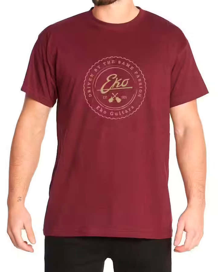 "S" T-Shirt Logo Eko - Rouge Bordeaux