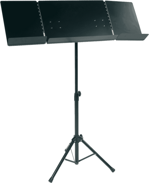 RTX Puvx Pupitre D'orchestre 2 Volets Pliables - Noir