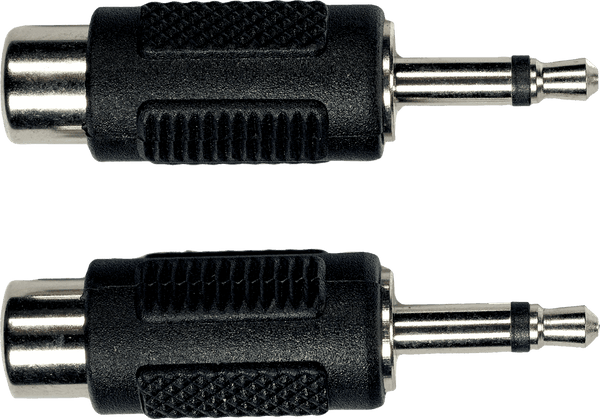 Adaptateur RCA Fem. Jack M Male 3.15 MM - Lot de 2