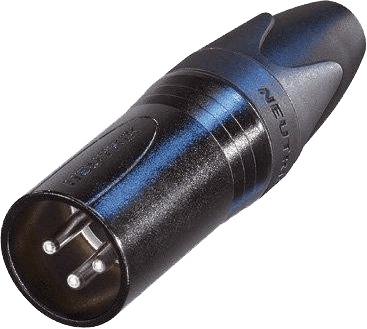 NC3MXX-bag - Fiches XLR Male Noire - 3 Points