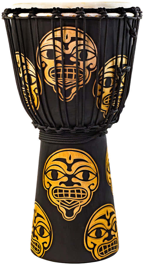 Djembe Street Series Carved Watcher 8" Tssdj-Stw