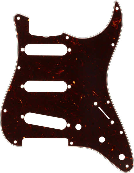 Fender Pickguard 60s Strat SSS Tortoise Shell