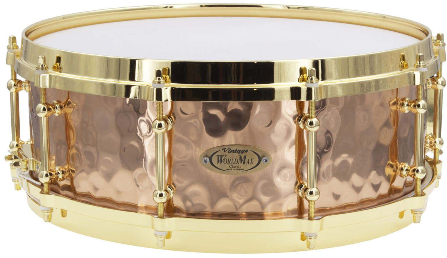 BZH-5014DHBR - Caisse Claire 14" x 5" - Fût Bronze Martelé - Cercle Moulé