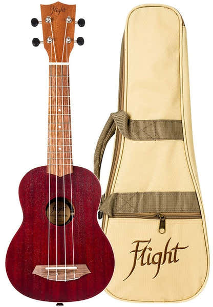 Flight: Gemstone NUS380 Soprano Ukulele - Coral