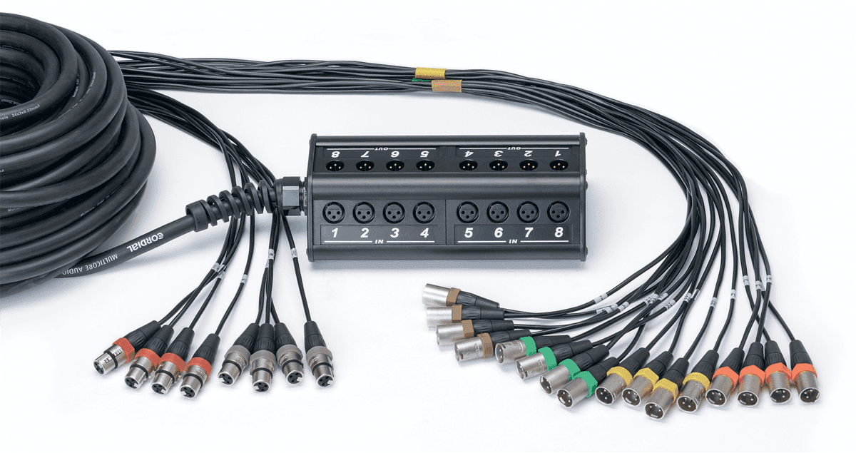 Boitier de Scène 16 Entres 8 Sorties XLR Câble 30 M