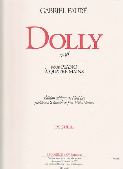 Hamelle Editeurs FAURE G. - DOLLY OP. 56 - PIANO 4 MAINS