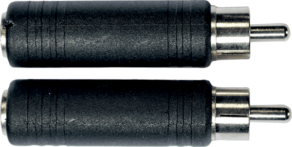Adaptateur RCA M/jack Fem.em. 6.35 - Lot de 2