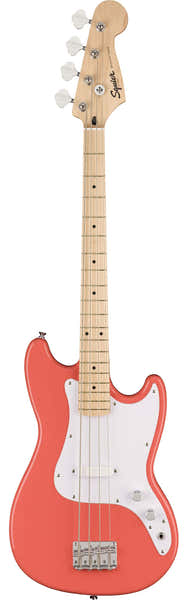 Squier Bronco Bass Sonic Mn Tahitian Coral
