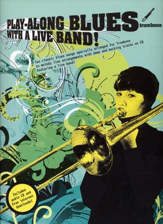Wise Publications Play Along Blues With A Live Band + CD - Trombone