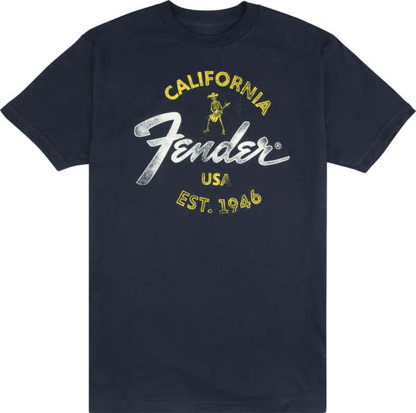 Fender "L" Baja Blue T-Shirt Blue