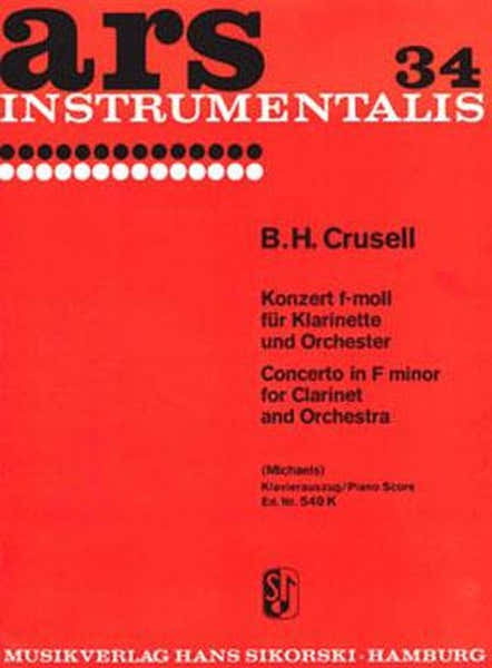 Sikorski CRUSELL B. - CONCERTO OP.5 - CLARINETTE & PIANO