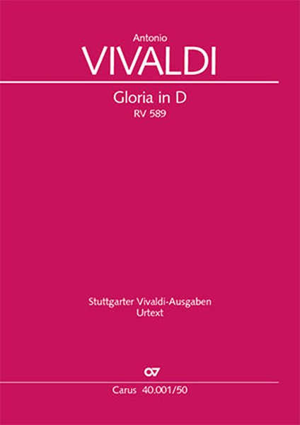 Vivaldi Antonio - Gloria RV589 - Chant/piano