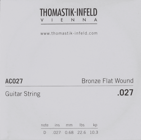 Thomastik AC027 Plectrum Bronze Flat Wound 027