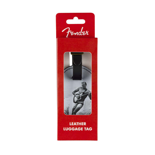 Fender Vintage Ad Luggage Tag Surfer