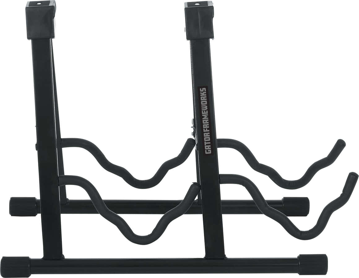 Stand Double En A Guitare Acoustique Et Électrique