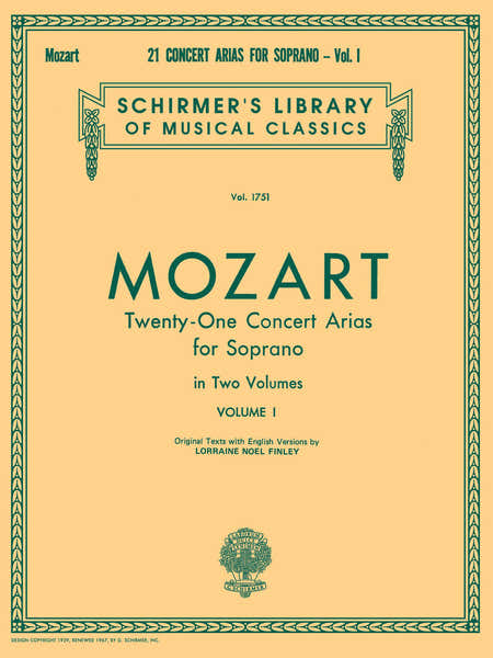21 Concert Arias for Soprano - Volume I