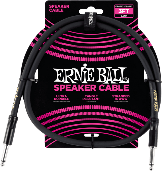 Ernie Ball Câble Speaker Classic 91cm Noir
