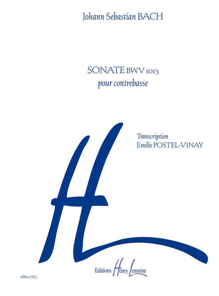 Lemoine Bach - Sonate BWV 1013 - Contrebasse