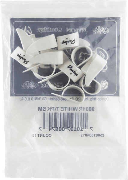 Dunlop 12 x Onglet De Pouce Blanc Small