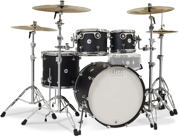 DW Drum Workshop DW Design stage 22" 4 Fûts Satin Black