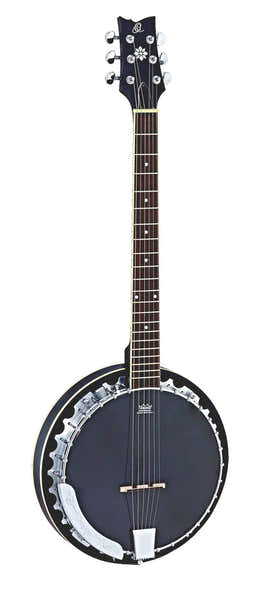 Ortega Banjo 6 Cordes Electro Noir