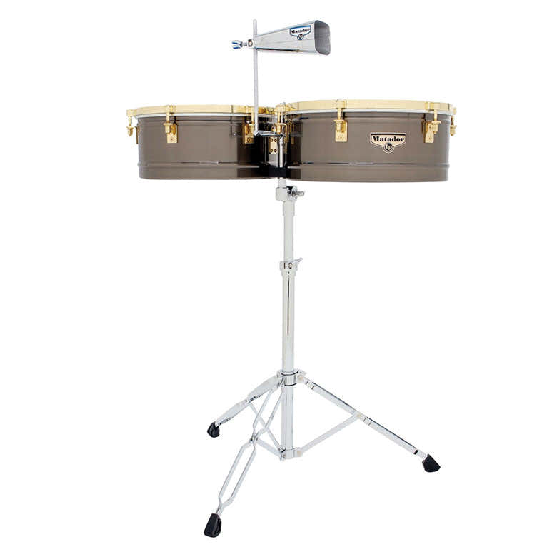 M257-BNG Timbales Matador 14"/15" Brushed Nickel/gold Tone