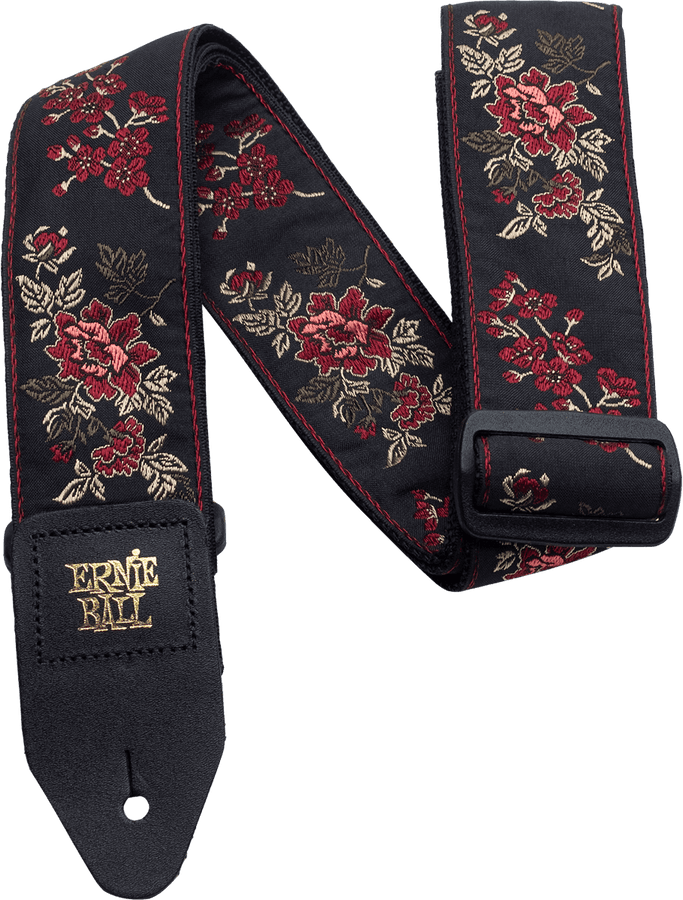 Sangle Jacquard Red Rose