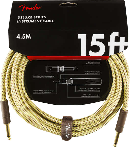 Fender 4,5m Deluxe Instrument Cable Tweed