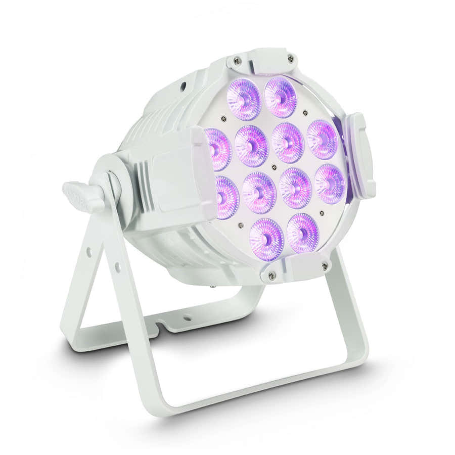 Studio Par 64 Can Rgbwa + Uv 12 W Wh - Projecteur Par 12 Led Rgbwa + Uv 12 W Boîtier Blanc
