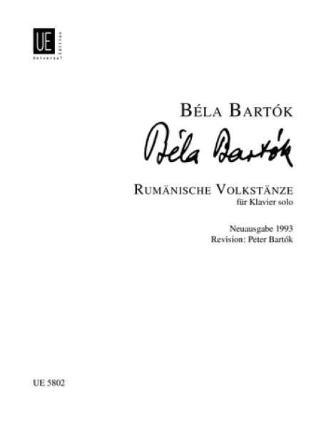 Universal Edition Bartok B. - Rumanian Folk Dances - Piano