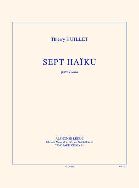 7 haïku pour piano solo
